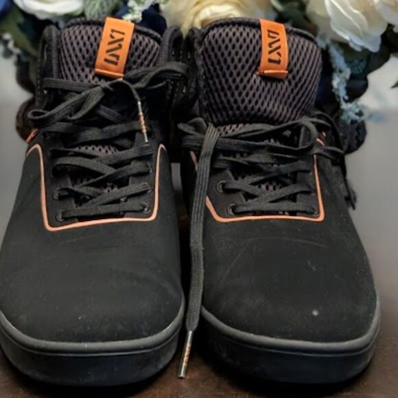 S7 VANS Stat Black/Orange Sneakers - Picture 8 of 10